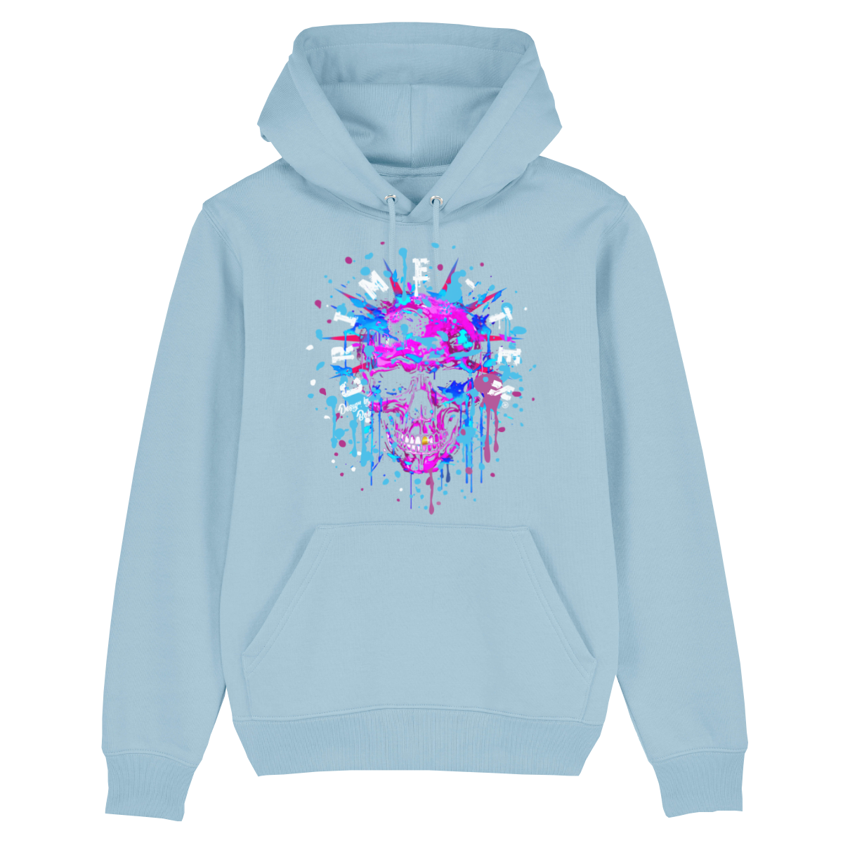 PURPLE SCULL UNISEX HOODY