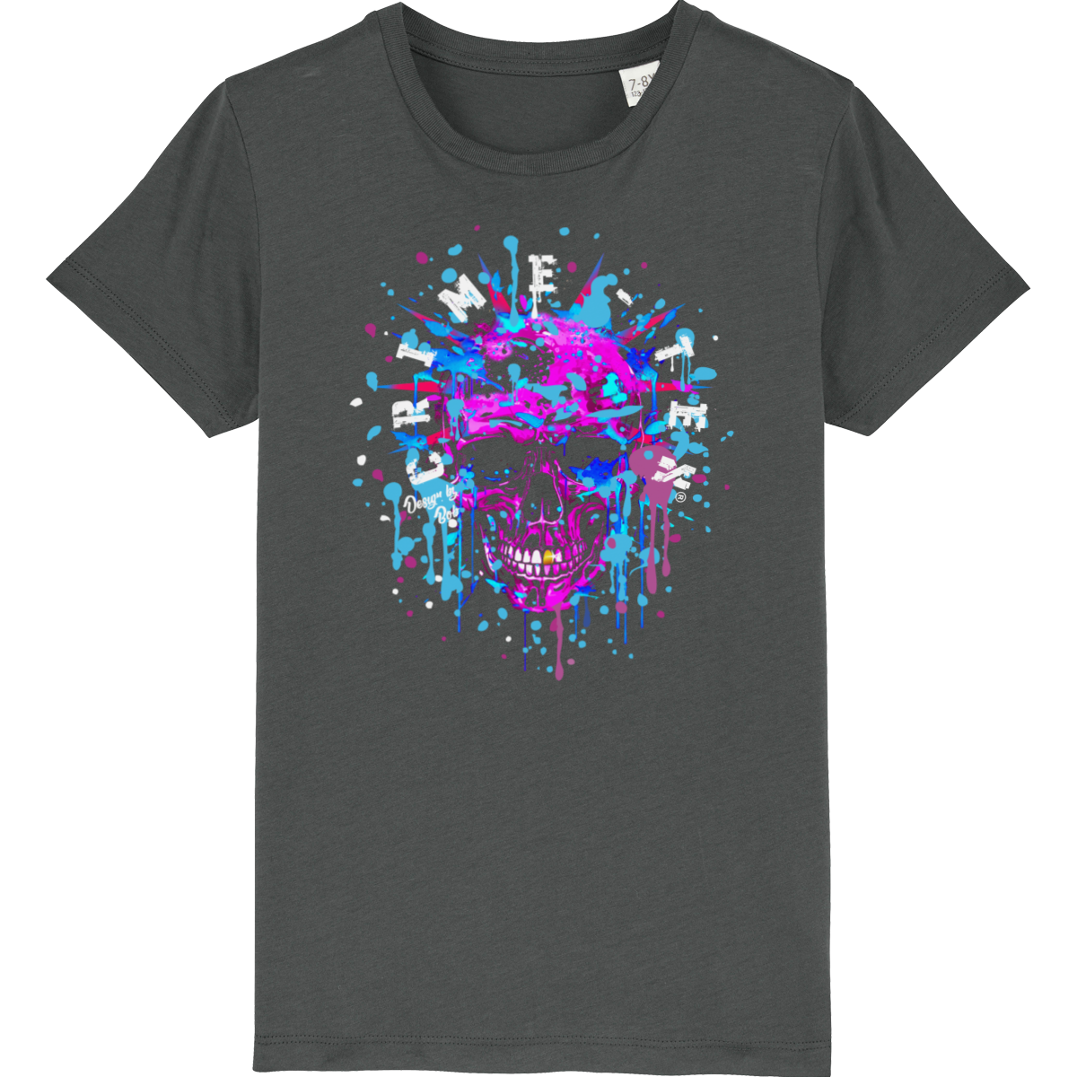 PURPLE SCULL KIDS T-SHIRT (ST/ST)