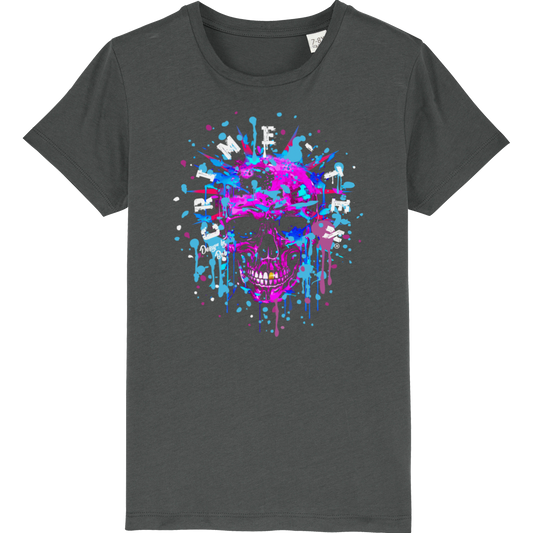 PURPLE SCULL KIDS T-SHIRT (ST/ST)